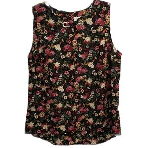 Christopher & Banks Colorful Sleeveless Top Size L